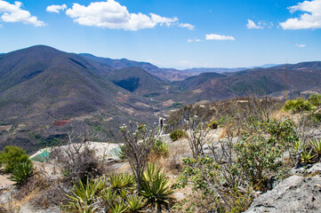 cascada petrificada de hierve el agua, oaxaca, mexico