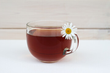 cup of tea with flower