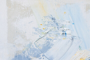 The texture of the canvas, coated with oil paints. Light pastel colors. Ideal backdrop for themes...