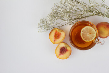apricot jam and fresh fruits