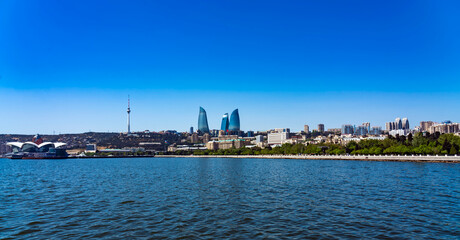 view of Baku, Azerbaijan.