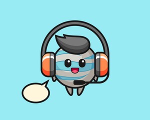 Planet cartoon as a customer service