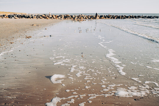 Nordseestrand in Bl&aring;vand in D&auml;nemark