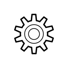 Gear Settings Icon Vector Illustration