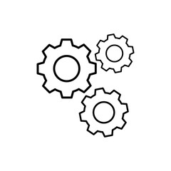 Gear Settings Icon Vector Illustration