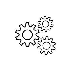 Gear Settings Icon Vector Illustration