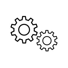 Gear Settings Icon Vector Illustration