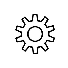 Gear Settings Icon Vector Illustration
