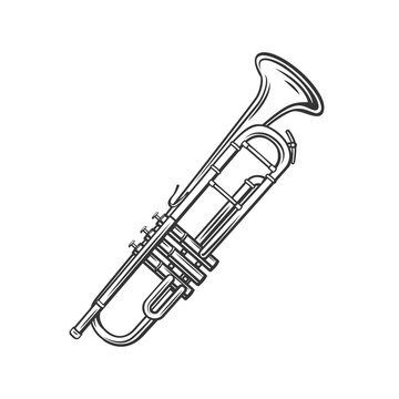 Trumpet outline icon