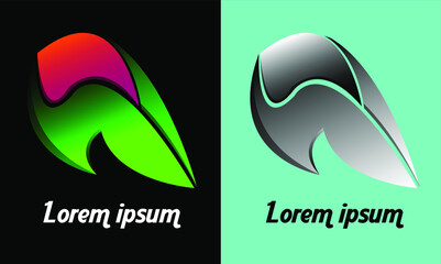 eco-green logo abstract and illustrate