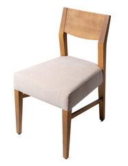 Elegant comfortable chair isolated on white background