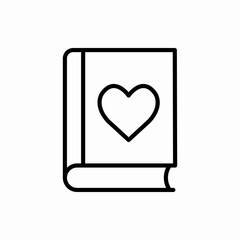 Outline favorite book icon.Favorite book vector illustration. Symbol for web and mobile
