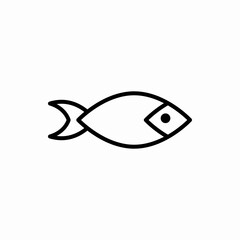 Outline fish icon.Fish vector illustration. Symbol for web and mobile