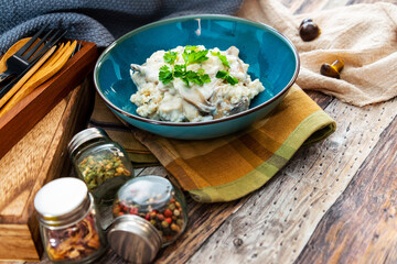 Italian chicken and mushroom risotto