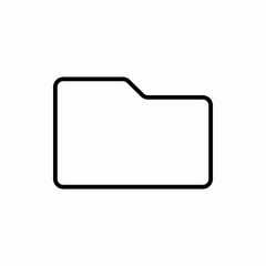 Outline folder icon.Folder vector illustration. Symbol for web and mobile