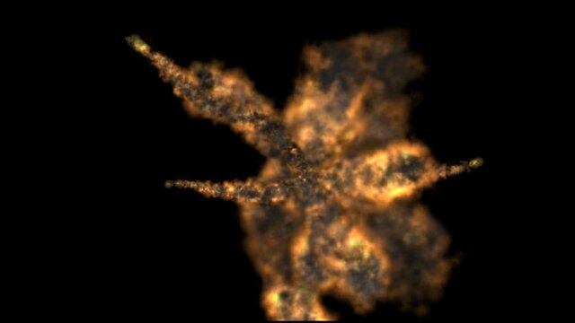 fire and smoke explosion VFX 