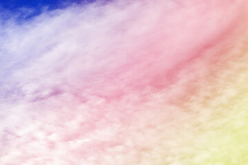 Colorful clouds in the sky.