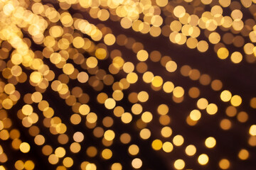 Abstract bokeh night in city background.