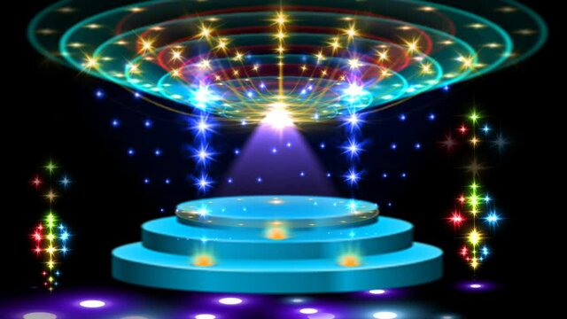 concert stage with lights