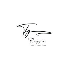 TG initials signature logo. Handwriting logo vector templates. Hand drawn Calligraphy lettering Vector illustration.

