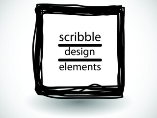 Hand drawn scribble symbols isolated on white background. Doodle style sketched Elements. Ink blots. Vector Grunge Brushes Stroke . Frame. Logo Design .