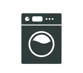 Washing machine icon. mashing machine vector illustration. 