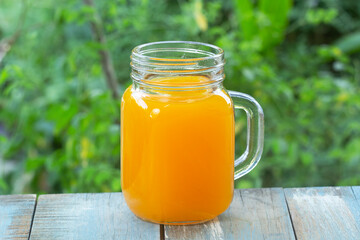 glass of fresh orange juice
