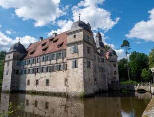 Fototapeta na wymiar Wasserschloss Mitwitz in Thüringen Deutschland