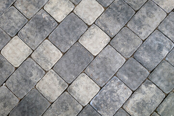 Stone pavement texture.