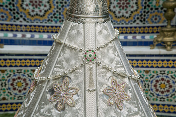 traditional Moroccan wedding decoration for giving gifts to the bride