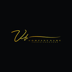 VB initials signature logo. Handwriting logo vector templates. Hand drawn Calligraphy lettering Vector illustration.
