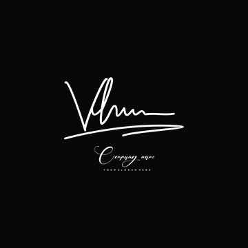 VL initials signature logo. Handwriting logo vector templates. Hand drawn Calligraphy lettering Vector illustration.