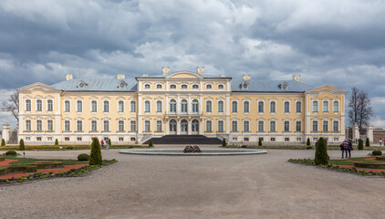 Fototapeta na wymiar rundale palace near riga,estonia