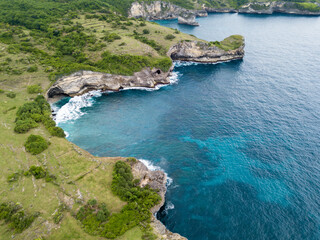 Drone shot - Lembongan, Klungkung, Bali, Indonesien