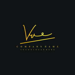 VV initials signature logo. Handwriting logo vector templates. Hand drawn Calligraphy lettering Vector illustration.
