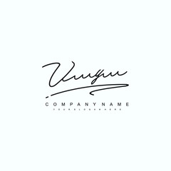 VY initials signature logo. Handwriting logo vector templates. Hand drawn Calligraphy lettering Vector illustration.
