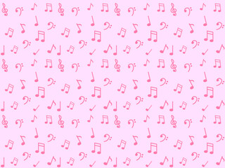 Seamless background vector illustration of notes