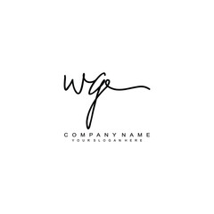 WG initials signature logo. Handwriting logo vector templates. Hand drawn Calligraphy lettering Vector illustration.
