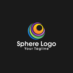 Sphere Circle abstract Corporate vector logo design
