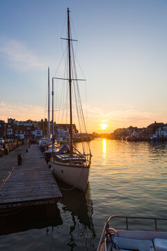 Weymouth Harbour at Sunset