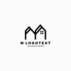Fototapeta premium M Letter Logo Template, Logo Icons, Letter Icons