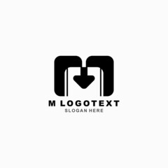 M Letter Logo Template, Logo Icons, Letter Icons