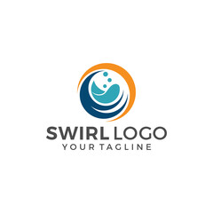 Abstract Circle Swirl Logo Template Illustration Design