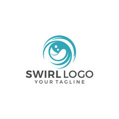 Fototapeta premium Abstract Circle Swirl Logo Template Illustration Design