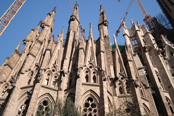 Sagrada Familia church in Barcelona, Spain.