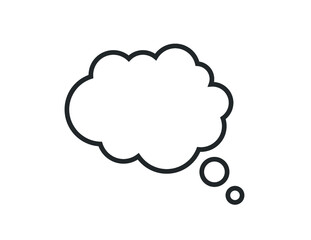 Bubble speech icon. Cloud chat icon. Cloud  message icon. 