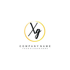 XG initials signature logo. Handwriting logo vector templates. Hand drawn Calligraphy lettering Vector illustration.