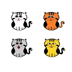 set of funny animals