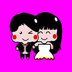 boy and girl, married, couple,love