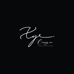 XY initials signature logo. Handwriting logo vector templates. Hand drawn Calligraphy lettering Vector illustration.
